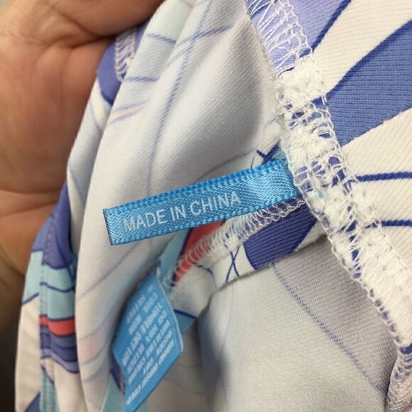 J. McLaughlin Tennis Skirt Pop Art Style Turquoise Coral, Size XS - Picture 8 of 9